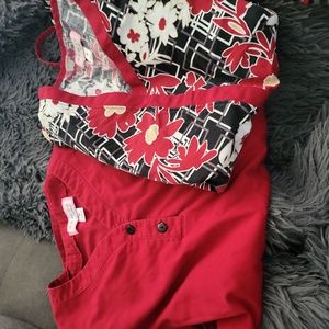 Koi scrub top